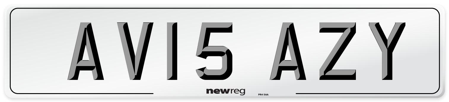 AV15 AZY Number Plate from New Reg